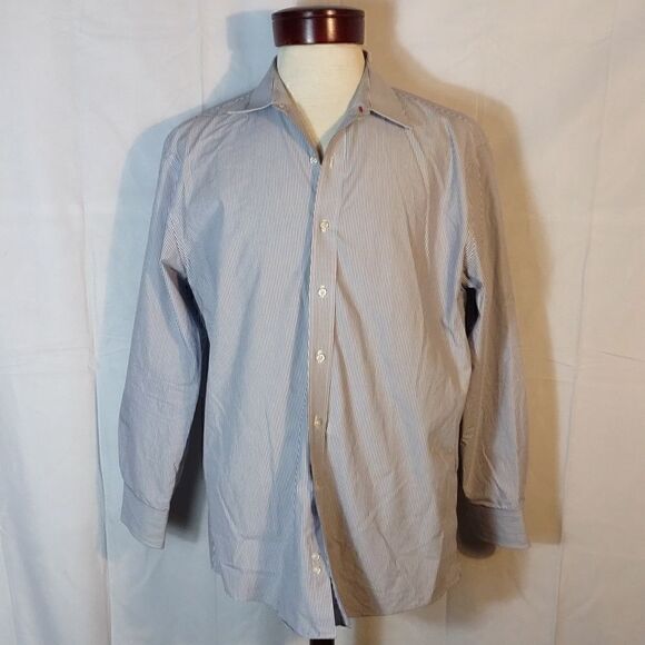 Tommy Hilfiger Pin Striped Men's Dress Shirt - Picture 1 of 7